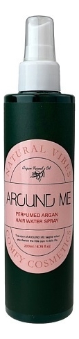 Спрей для волос с маслом арганы парфюмерный Around Me Perfumed Argan Hair Water Spray 200мл кондиционер для волос с маслом арганы парфюмерный around me perfumed argan hair treatment кондиционер 200мл