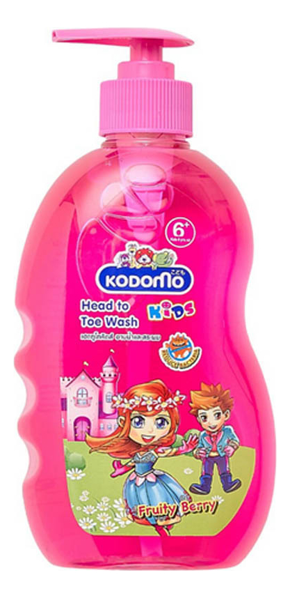

Шампунь-гель для детей от 6 лет с фруктово-ягодным ароматом Kodomo Head To Toe Wash 400мл