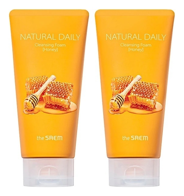 

Пенка для умывания с медом Natural Daily Cleansing Foam Honey 2*150мл