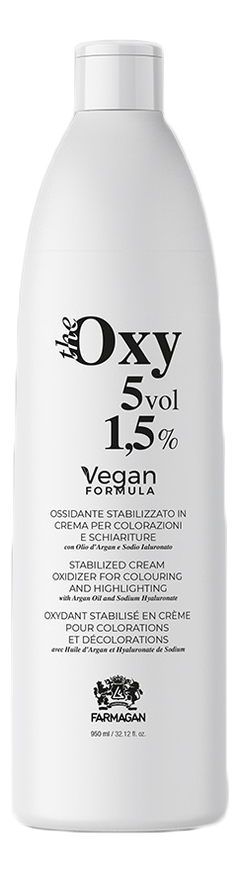 Крем-окислитель для окрашивания волос The Oxy 1,5%: Крем-окислитель 950мл