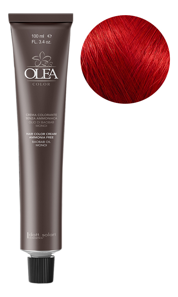 

Крем-краска для волос без аммиака Olea Color Ammonia Free 100мл: 9.66 Intense Red Very Light Blonde, Крем-краска для волос без аммиака Olea Color Ammonia Free 100мл