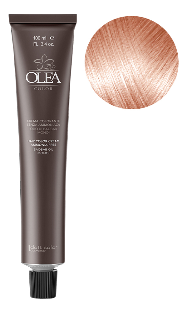 цена Крем-краска для волос без аммиака Olea Color Ammonia Free 100мл: Peach Blonde