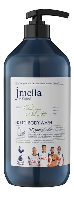 Гель для душа Wood Sage & Sea Salt Body Wash No2 1000мл (амбра, морская соль, шалфей)