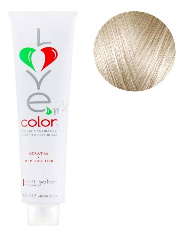 

Крем-краска для волос Love Me Color Cream 100мл: 10.21 Перламутровый блонд, Крем-краска для волос Love Me Color Cream 100мл
