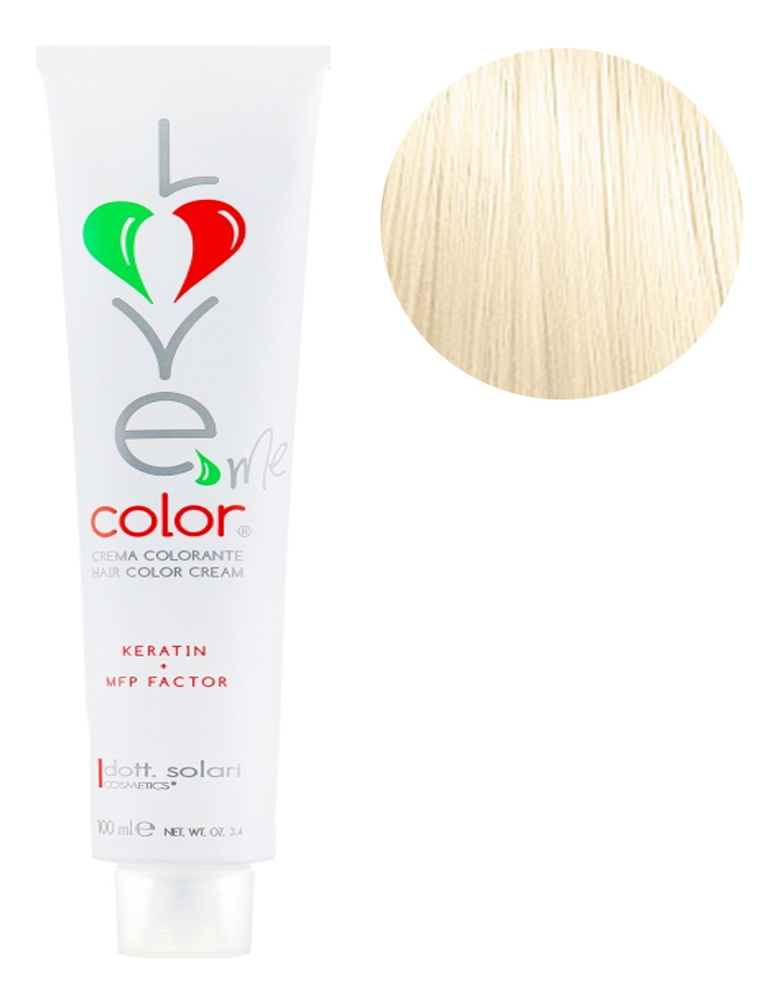 

Крем-краска для волос Love Me Color Cream 100мл: 12.0 Натуральный ультра блонд, Крем-краска для волос Love Me Color Cream 100мл