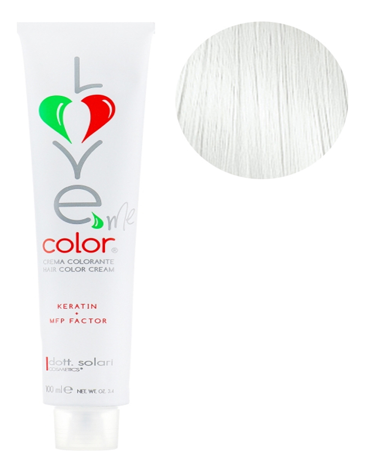 

Крем-краска для волос Love Me Color Cream 100мл: 12.01 Пепельный ультра блонд, Крем-краска для волос Love Me Color Cream 100мл
