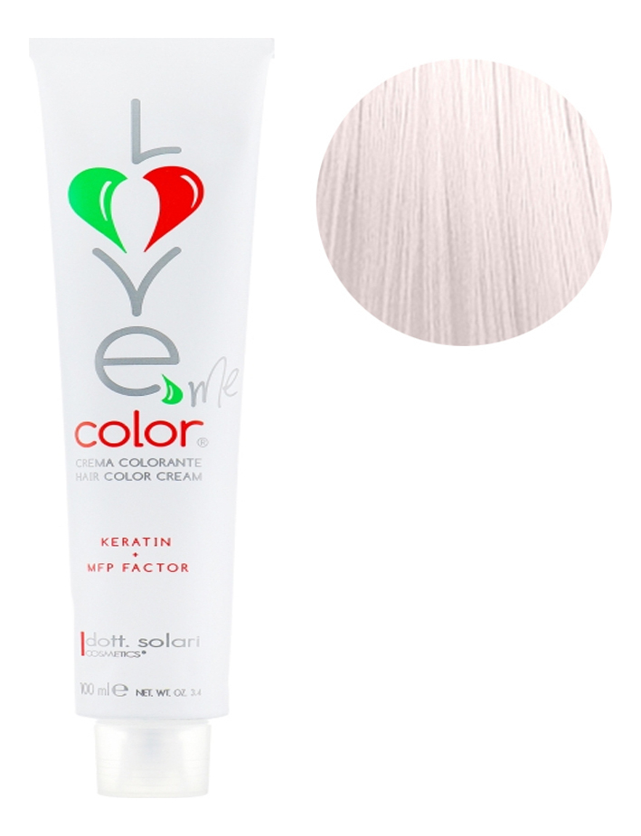 

Крем-краска для волос Love Me Color Cream 100мл: 12.02 Жемчужный ультра блонд, Крем-краска для волос Love Me Color Cream 100мл