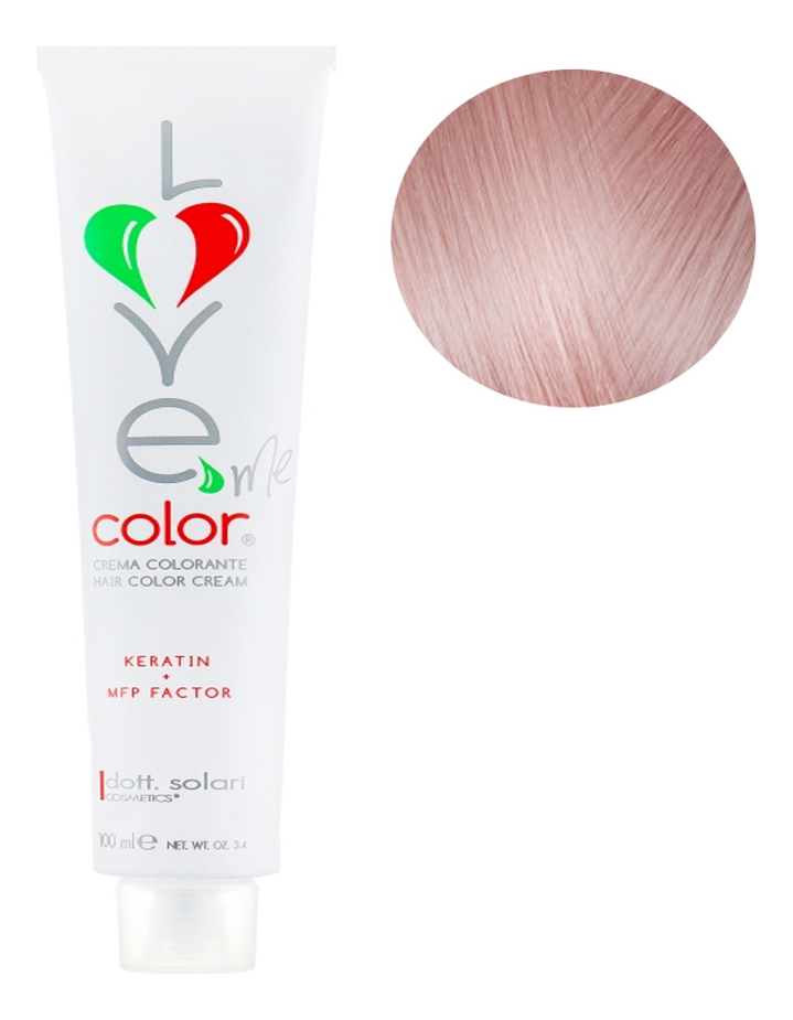 

Крем-краска для волос Love Me Color Cream 100мл: 12.81 Жемчужно-пепельный ультра блонд, Крем-краска для волос Love Me Color Cream 100мл