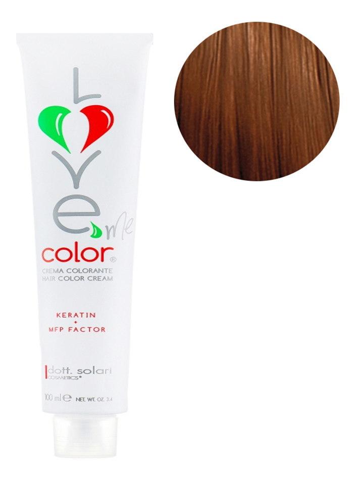 

Крем-краска для волос Love Me Color Cream 100мл: 4.4 Каштановый медный, Крем-краска для волос Love Me Color Cream 100мл