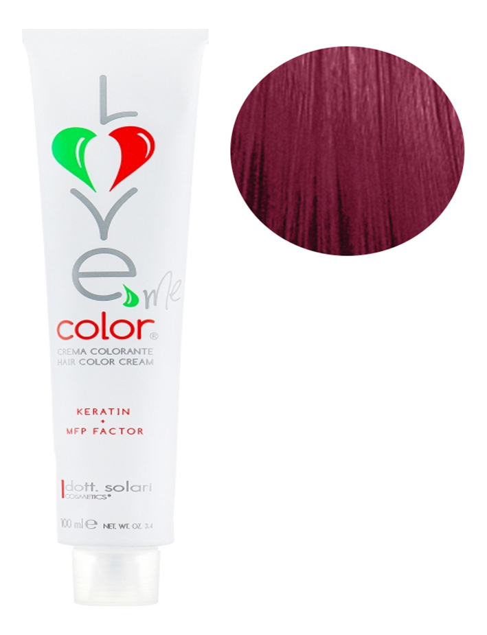 

Крем-краска для волос Love Me Color Cream 100мл: 4.5 Каштановый махагон, Крем-краска для волос Love Me Color Cream 100мл