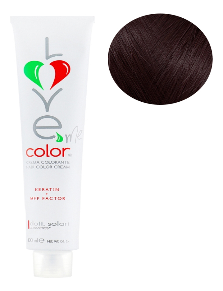 

Крем-краска для волос Love Me Color Cream 100мл: 4.7 Каштановый кофе, Крем-краска для волос Love Me Color Cream 100мл