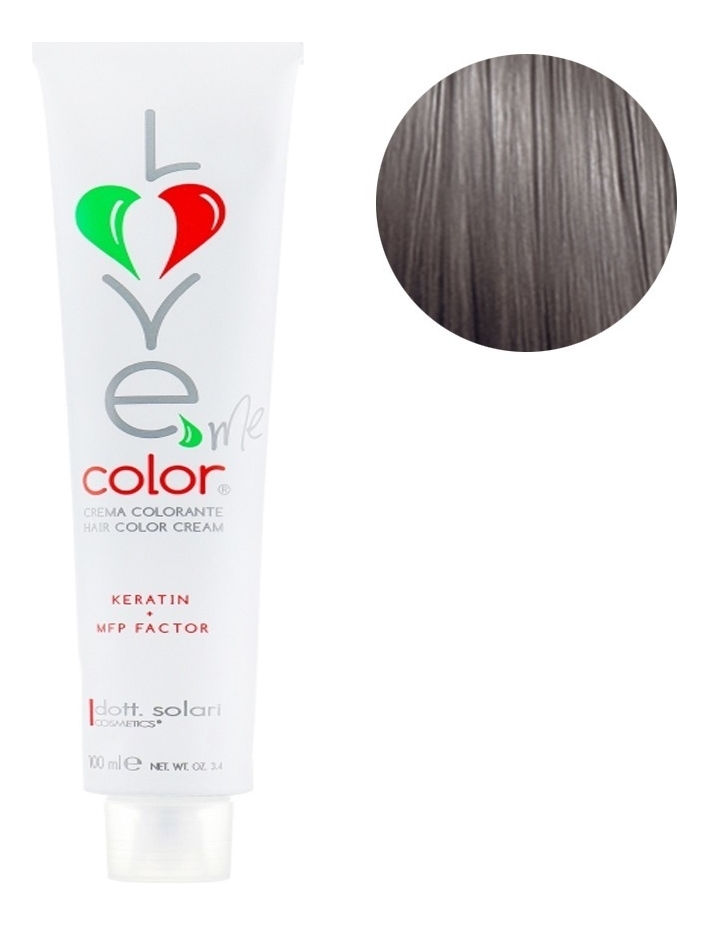 

Крем-краска для волос Love Me Color Cream 100мл: 6.21 Темно-каштановый холодный какао, Крем-краска для волос Love Me Color Cream 100мл