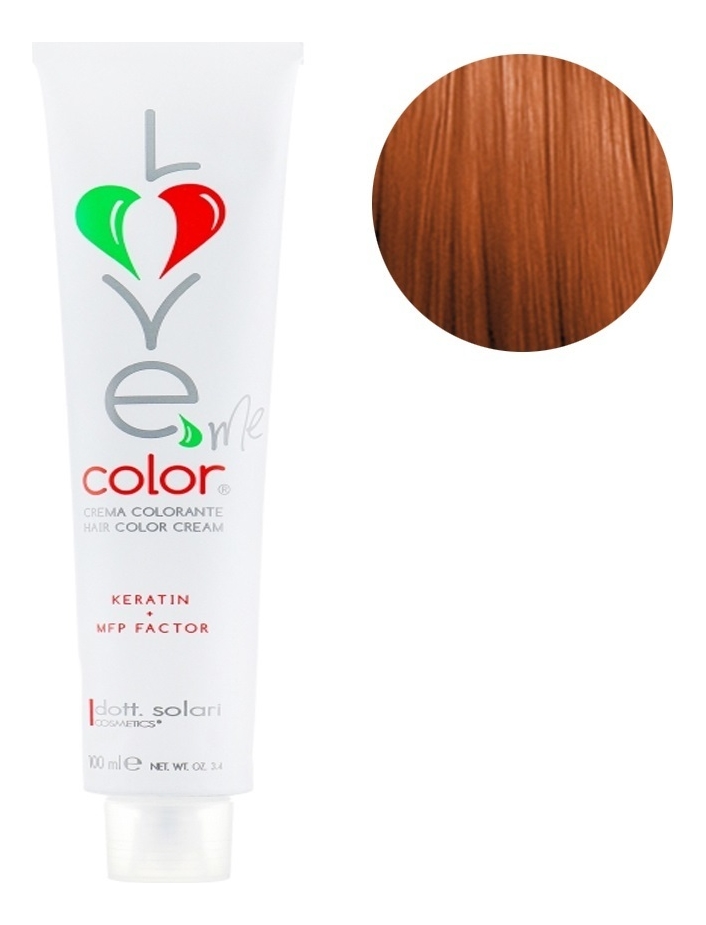 Крем-краска для волос Love Me Color Cream 100мл: 6.4 Темно-русый медный