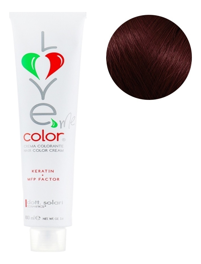 Крем-краска для волос Love Me Color Cream 100мл: 6.5 Темно-русый махагон