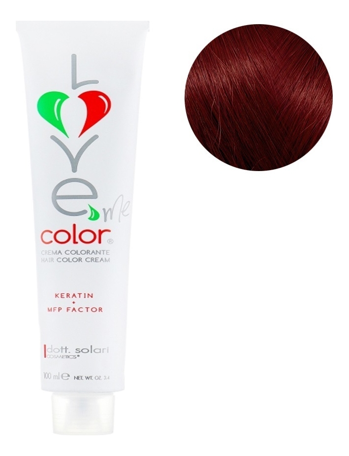 

Крем-краска для волос Love Me Color Cream 100мл: 6.6 Темно-русый красный, Крем-краска для волос Love Me Color Cream 100мл