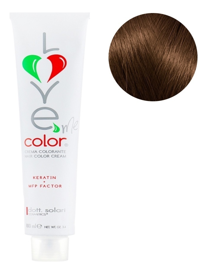 Крем-краска для волос Love Me Color Cream 100мл: 7.32 Золотой шоколад