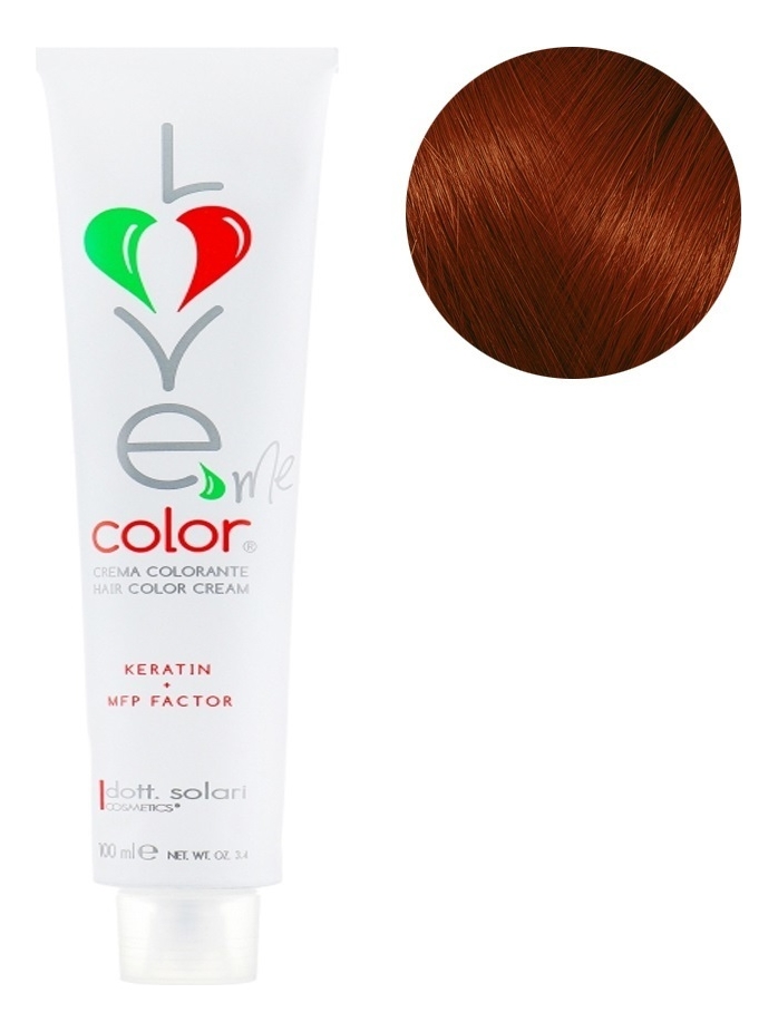 Крем-краска для волос Love Me Color Cream 100мл: 7.46 Русый красный тициан