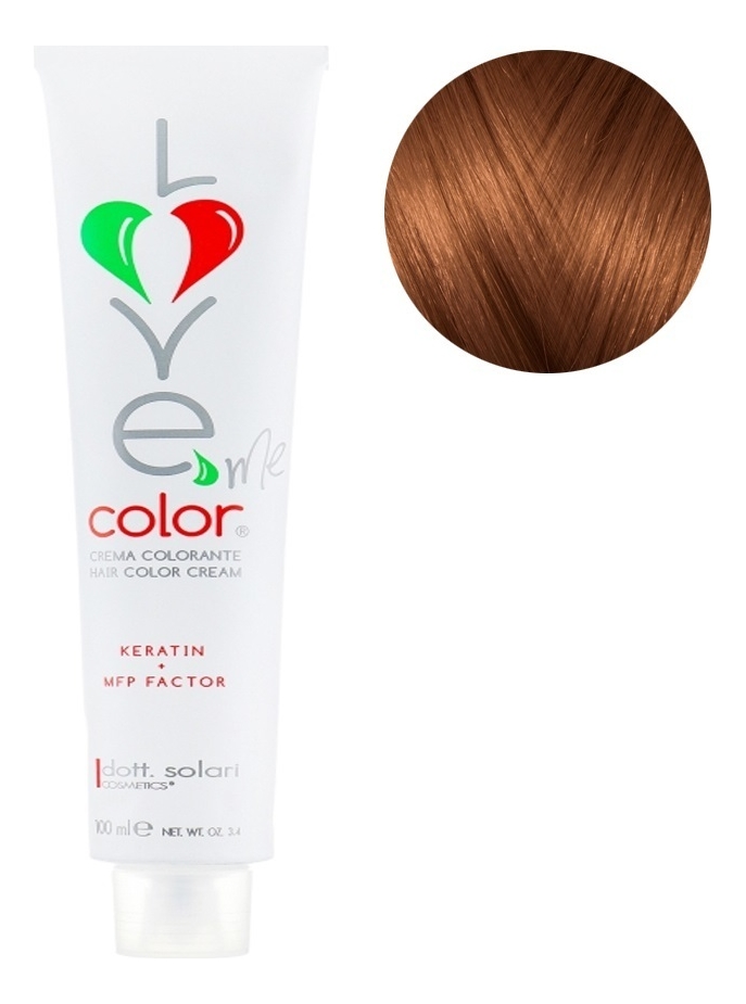 

Крем-краска для волос Love Me Color Cream 100мл: 7.7 Русый фундук, Крем-краска для волос Love Me Color Cream 100мл