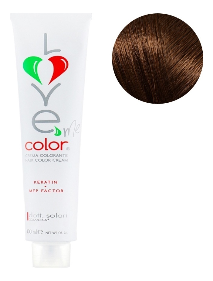 

Крем-краска для волос Love Me Color Cream 100мл: 8.71 Медовый светло-золотистый блондин, Крем-краска для волос Love Me Color Cream 100мл