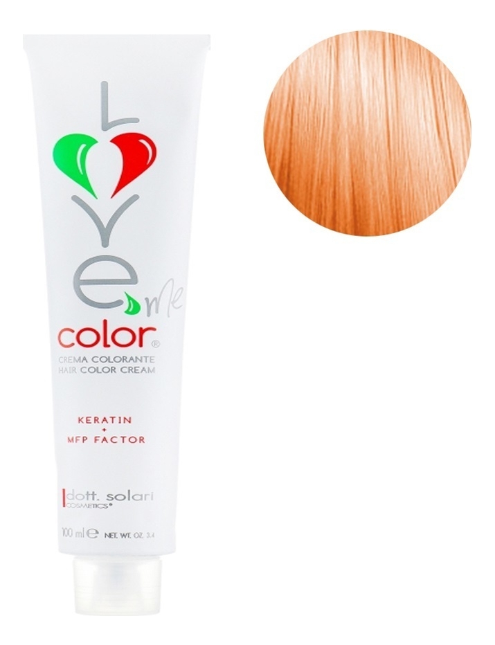 

Крем-краска для волос Love Me Color Cream 100мл: 9.44 Интенсивный светло-русый медный, Крем-краска для волос Love Me Color Cream 100мл