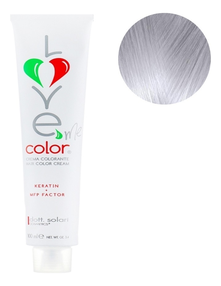 

Крем-краска для волос Love Me Color Cream 100мл: Корректор серебрянный, Крем-краска для волос Love Me Color Cream 100мл