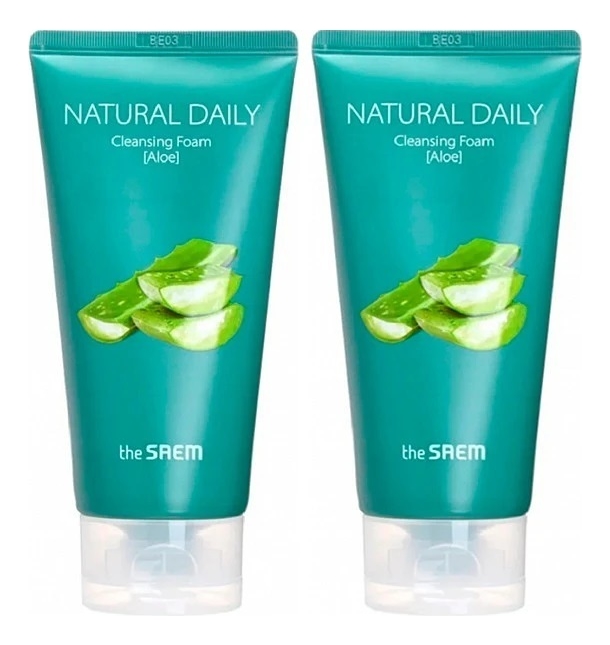 

Пенка для умывания с экстрактом алоэ вера Natural Daily Cleansing Foam Aloe 2*150мл