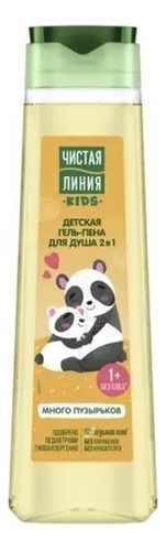 

Детская гель-пена для душа 2 в 1 Kids 1+ 400мл