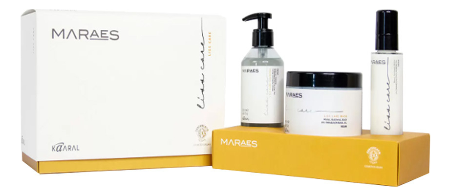 

Набор для волос Maraes Liss Care (разглаживающий шампунь 250мл + разглаживающая маска 500мл + восстанавливающий флюид 150мл)