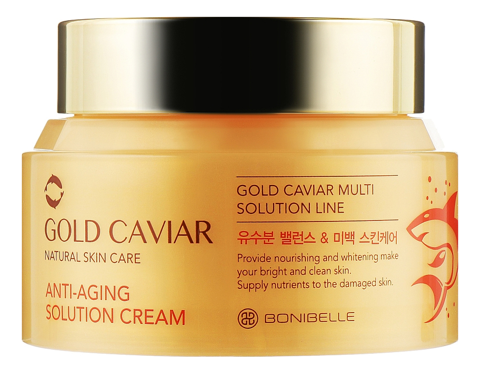 Антивозрастной крем для лица с экстрактом икры Bonibelle Gold Caviar Anti-Aging Solution Cream 80мл