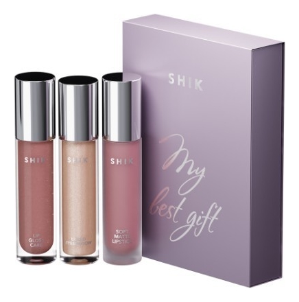 

Набор для макияжа My Best Gift No2 (жидкие тени No08 4мл + жидкая матовая помада д/губ No03 5г + блеск д/губ No02 5г)