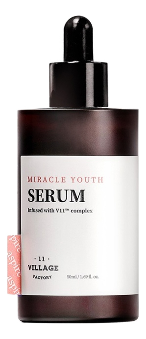 цена Антивозрастная сыворотка для лица с ниацинамидом и скваленом Miracle Youth Serum 50мл