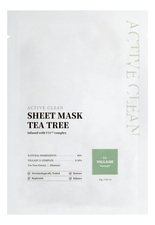 Village 11 Factory Антивозрастная тканевая маска для лица с экстрактом чайного дерева и алантоином Active Clean Sheet Mask Tea Tree 23г