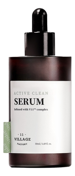 

Очищающая сыворотка для жирной и проблемной кожи лица с AHA и BHA кислотами Active Clean Serum 50мл
