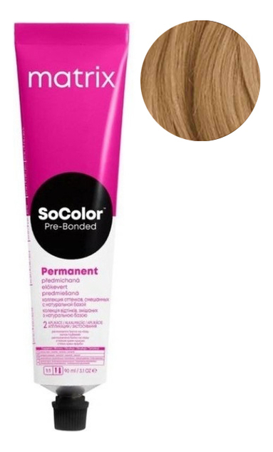 Перманентная краска для волос SoColor Pre-Bonded Permanent 90мл: 7W