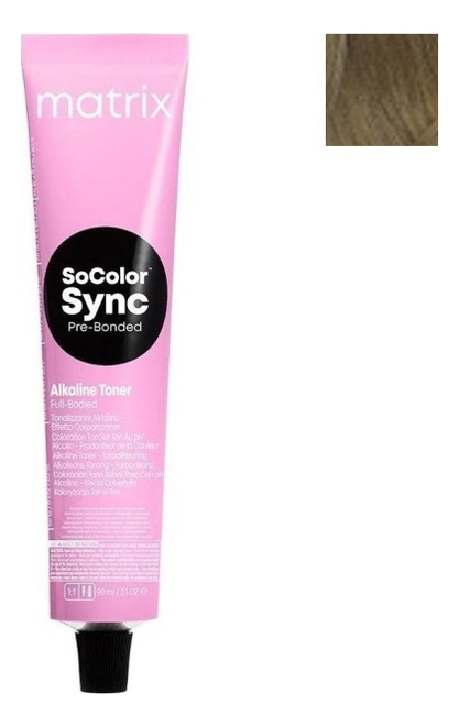 Крем-краска для волос без аммиака SoColor Sync Pre-Bonded Toner 90мл: 7NA