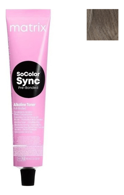Крем-краска для волос без аммиака SoColor Sync Pre-Bonded Toner 90мл: 7NV
