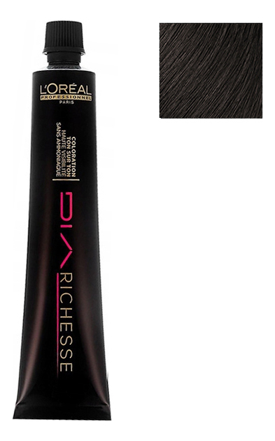 

Щелочная крем-краска для волос без аммиака Dia Richesse 50мл: No 4.15, Щелочная крем-краска для волос без аммиака Dia Richesse 50мл