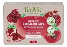 BioMio Натуральное мыло Гранат и базилик Vegan-Soap Aromatherapy 90г