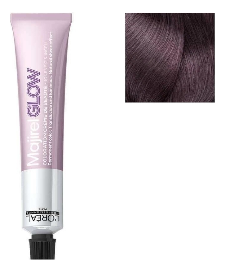 Крем-краска для волос Majirel Glow 50мл: Dark Base 22 Ежевика крем краска для волос majirel glow 50мл light base 12 бежевый жемчуг