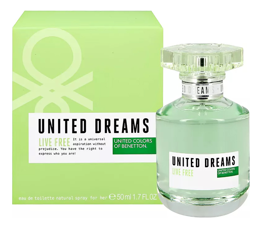

United Dreams Live Free: туалетная вода 50мл, United Dreams Live Free