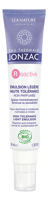 Эмульсия для чувствительной и реактивной кожи лица Reactive Emulssion Legere Haute Tolerance 40мл eau thermale jonzac эмульсия для чувствительной и реактивной кожи лица reactive emulssion legere haute tolerance 40мл