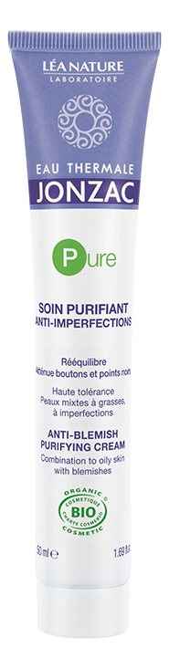 Очищающий крем для проблемной кожи лица Pure Soin Purifiant 50мл жонзак пюр крем очищающий для проблемной кожи лица 50мл