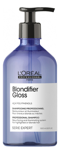 

Шампунь для сияния волос Serie Expert Blondifier Gloss Shampooing: Шампунь 500мл, Шампунь для сияния волос Serie Expert Blondifier Gloss Shampooing