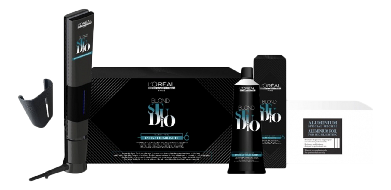 

Набор для волос Blond Studio Instant Highlights (выпрямитель + осветляющий крем 2*90мл + алюминиевая фольга 100м)