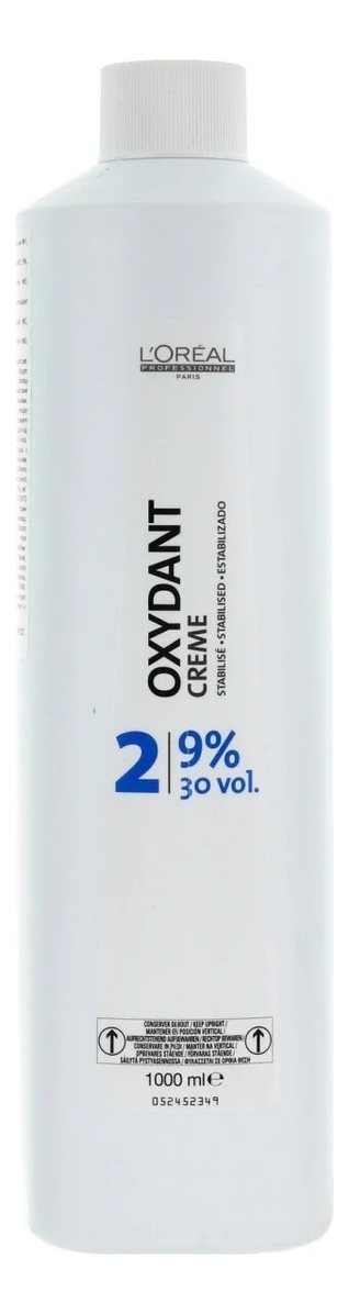 Окислитель для краски Oxydant Creme 1000мл: Окислитель 9% окислитель для краски oil cream developer 9% окислитель 1000мл