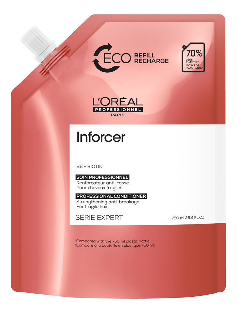 

Кондиционер для предотвращения ломкости волос Serie Expert Inforcer B6 + Biotin: Кондиционер 750мл (сменный блок), Кондиционер для предотвращения ломкости волос Serie Expert Inforcer B6 + Biotin