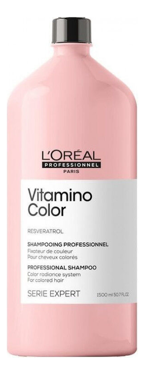 Шампунь для защиты цвета волос с ресвератролом Serie Expert Vitamino Color Resveratrol Shampooing: Шампунь 1500мл cleanvon средство для защиты от накипи и смягчения воды в стиральных машинах 750