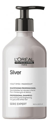 

Шампунь для нейтрализации желтизны Serie Expert Silver Violet Dyes + Magnesium Shampooing: Шампунь 500мл, Шампунь для нейтрализации желтизны Serie Expert Silver Violet Dyes + Magnesium Shampooing