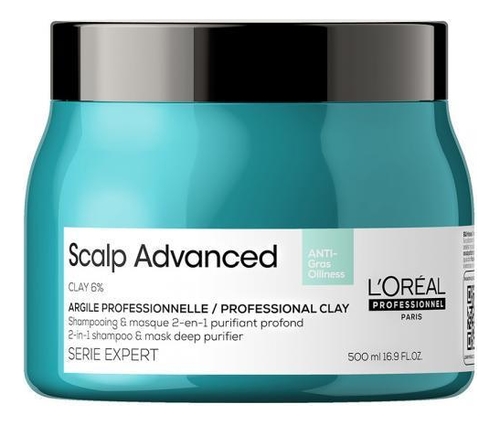 Шампунь-маска для жирной кожи головы Serie Expert Scalp Advanced: Шампунь-маска 500мл scalp advanced маска шампунь для жирной кожи головы 250 мл