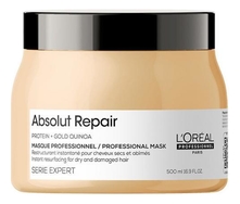 L'Oreal Professionnel Маска для волос с кремовой текстурой Serie Expert Absolut Repair Protein + Gold Quinoa Masque